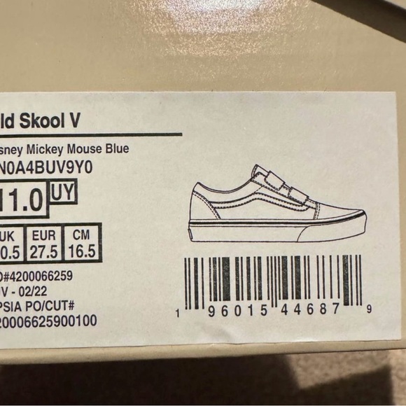 Mickey mouse Vans size 11-toddler (Disney Parks Merch) 50 years - Picture 6 of 6